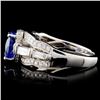 Image 3 : 14K Gold 2.00ct Tanzanite & 1.35ctw Diamond Ring