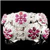 Image 1 : 14K Gold 1.97ct Ruby & 0.76ctw Diamond Ring