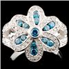 Image 1 : 14K Gold 1.30ctw Fancy Color Diamond Ring
