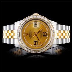 Rolex DateJust 3.50ct Diamond Men's Watch