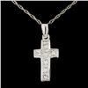 Image 1 : 14K Gold 0.77ctw Diamond Pendant