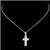 Image 2 : 14K Gold 0.77ctw Diamond Pendant