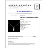 Image 3 : 14K Gold 0.77ctw Diamond Pendant