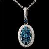Image 1 : 14K White Gold 1.12ctw Fancy Color Diamond Pendant