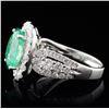 Image 3 : 18K Gold 2.85ct Emerald & 1.49ct Diamond Ring