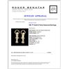 Image 3 : 14K TT Gold 0.74ctw Diamond Earrings