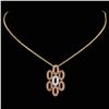 Image 2 : 14K TT Gold 0.51ctw Fancy Diamond Pendant