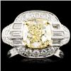 Image 1 : 18K Gold 3.62ctw Fancy Colored Diamond Ring