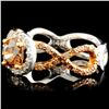Image 2 : 14K Gold 1.10ctw Fancy Color Diamond Earrings