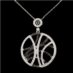14K Gold 1.02ctw Fancy Color Diamond Pendant