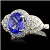 Image 2 : 18K Gold 2.53ct Tanzanite & 0.90ctw Diamond Ring