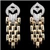 Image 1 : 14K Gold 0.67ctw Diamond Earrings