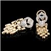 Image 2 : 14K Gold 0.67ctw Diamond Earrings