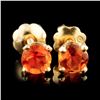 Image 1 : 14K Gold 0.78ctw Citrine Earrings