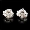 Image 1 : 14K Gold 0.77ctw Diamond Earrings