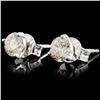 Image 2 : 14K Gold 0.77ctw Diamond Earrings