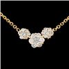 Image 1 : 14K Gold 0.50ctw Diamond Necklace