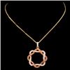 Image 2 : 14K Gold 0.62ctw Fancy Color Diamond Pendant
