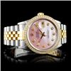 Image 2 : Rolex YG/SS DateJust 1.00ctw Diamond Wristwatch