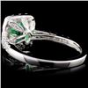 Image 3 : 18K Gold 1.14ct Emerald & 0.81ct Diamond Ring