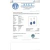 Image 3 : 18K Gold 10.09ct Tanzanite & 1.68ct Diamond Earrin
