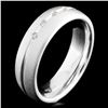 Image 2 : 14K Gold 0.10ctw Diamond Ring