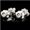 Image 2 : 14K Gold 0.07ctw Diamond Earrings