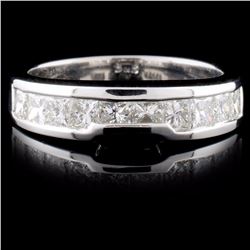 18K White Gold 0.71ctw Diamond Ring