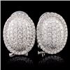 Image 1 : 18K White Gold 1.17ct Diamond Earrings