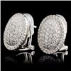 Image 2 : 18K White Gold 1.17ct Diamond Earrings
