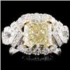 Image 1 : *GIA 18K Gold 3.99ctw Fancy Diamond Ring