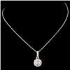 Image 2 : 14K Gold 0.78ctw Diamond Pendant