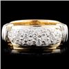Image 1 : 14K Gold 0.80ctw Diamond Ring