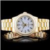 Image 1 : Rolex 18K DateJust Mid-Size 1.00ct Diamond Wristwa