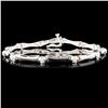 Image 1 : 14K Gold 0.25ctw Diamond Bracelet