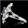 Image 3 : 18K White Gold 1.75ct Tanzanite & 1.22ct Diamond R