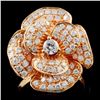 Image 1 : 18K Rose Gold 1.01ctw Diamond Ring