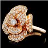 Image 2 : 18K Rose Gold 1.01ctw Diamond Ring