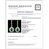 Image 4 : 18K Gold 2.25ct Emerald & 2.28ctw Diamond Earrings