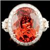 Image 1 : 14K Rose Gold 16.14ct Tourmaline & 1.51ctw Diamond