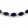Image 3 : `14k Gold 26.50ct Sapphire 1ct Diamond Necklace