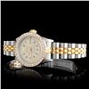 Image 2 : Rolex TT DateJust Diamond Ladies Watch