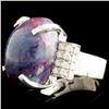 Image 2 : 14K Gold 23.47ct Tourmaline & 0.45 Diamond Ring