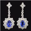 18K White Gold 4.62ct Tanzanite & 1.65ct Diamond E