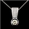 Platinum 1.64ctw Diamond Pendant