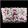 18K Gold 16.51ct Ruby & 8.77ctw Diamond Bracelet