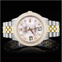 Rolex YG/SS DateJust 2.25ct Diamond Men's Watch