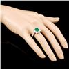 Image 3 : 18K Gold 1.63ct Emerald & 1.04ctw Diamond Ring