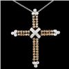 Image 1 : 18K Gold 1.39ctw Fancy Diamond Pendant