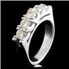 Image 1 : Platinum 1.00ctw Diamond Ring